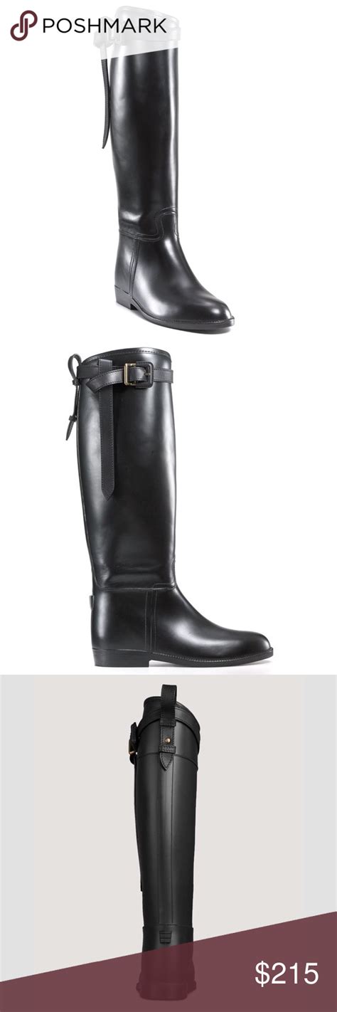 burberry boots 2020|burberry flat riding rain boots.